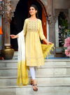 Aradhna Grace 2 New Ethnic Wear Nayra Cut Kurti With Dupatta Collection